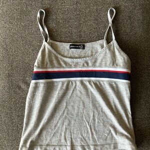 Gray Camisole with Stripes